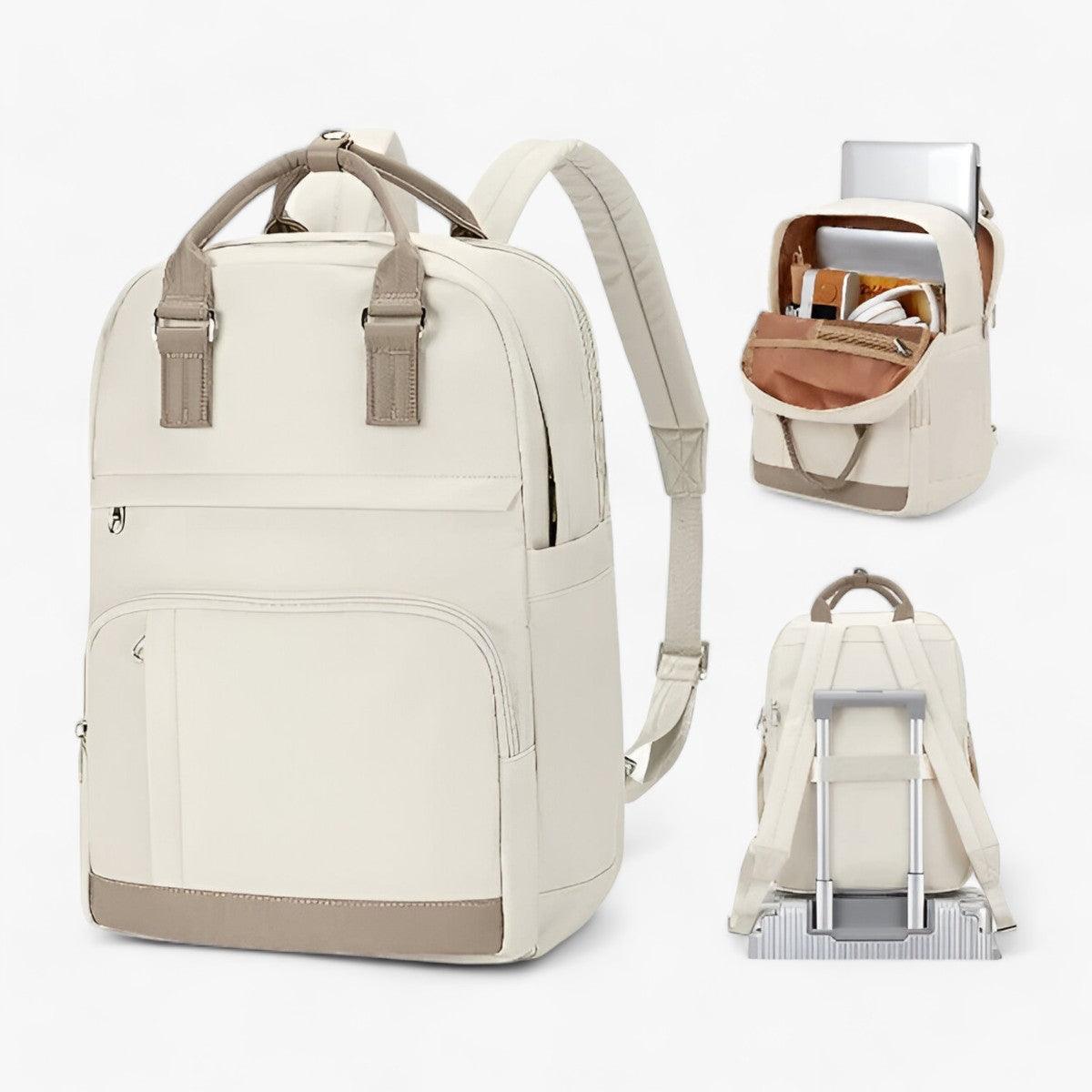 Mochila Impermeable | Diseño Urbano, Beige | Funcional
