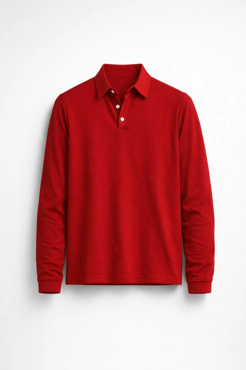 Polo Hombre Mangas Largas | Cuello Clásico, Ajuste Slim