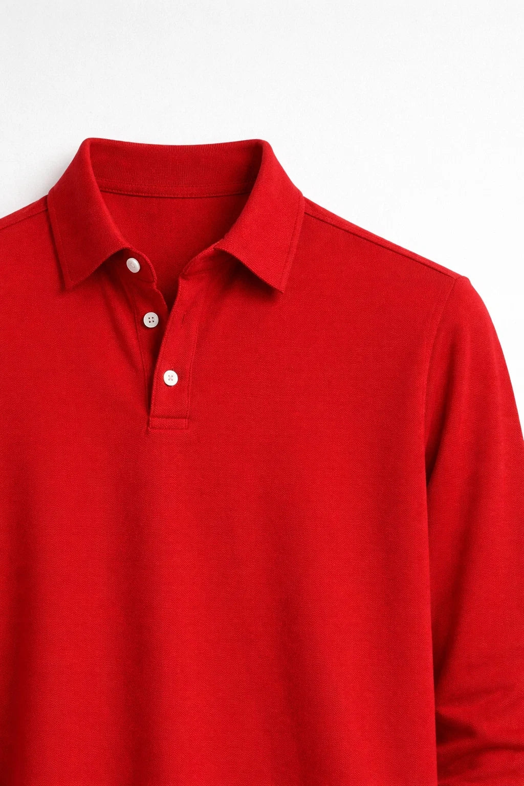 Polo Hombre Mangas Largas | Cuello Clásico, Ajuste Slim