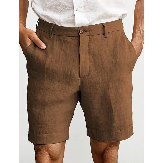 Tuur Pantalones Cortos de Lino para Hombre - Ligeros - Casuales