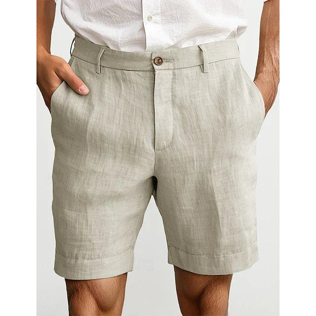 Tuur Pantalones Cortos de Lino para Hombre - Ligeros - Casuales